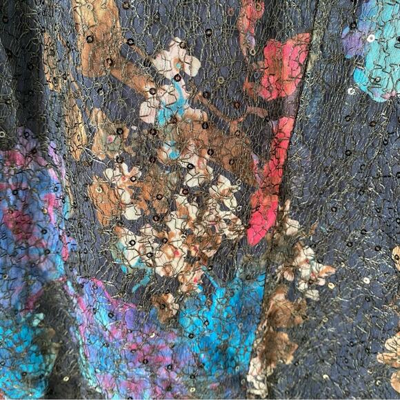 Tiffany Rose Jasmine Natalie Sequin Floral Maxi Long Dress size 4 made England - Picture 14 of 14